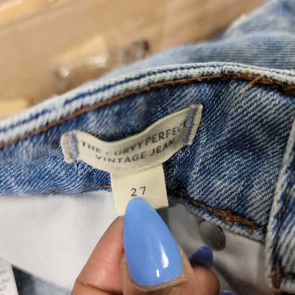 Madewell Denim Wash The Curvy Perfect Destroyed Vintage Women's Jeans | Size 27 - Picture 5 of 11